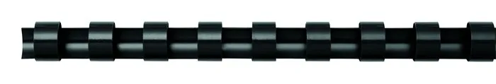 Hrebeň, plastový, 16 mm, 101-120 listov, FELLOWES, 25 ks, čierny 2