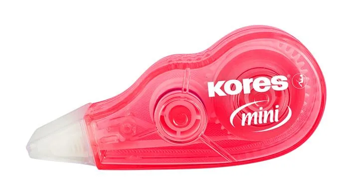 Korekčný roller, 5 mm x 5 m, KORES "Mini", mix farieb 4