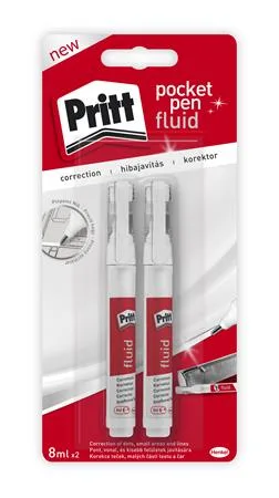 Korekčné pero, 8 ml, blister, HENKEL "Pritt Pocket Pen" 2