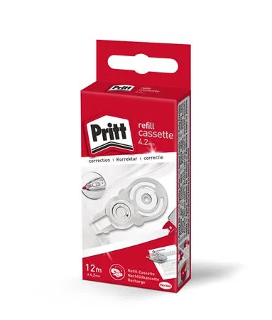 Náplň do korekčného rolleru, 4,2 mm x 12 m, HENKEL "Pritt" 2
