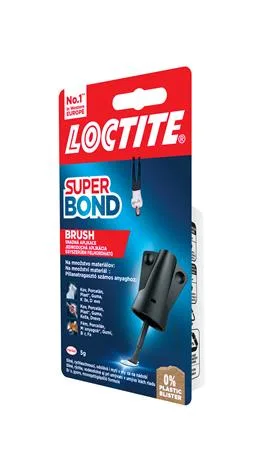 Sekundové lepidlo, so štetcom, 5 g, HENKEL "Loctite Super Bond" 2