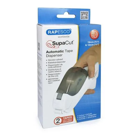 Dispenzor na lepiacu pásku, RAPESCO „SupaCut”, biely 4
