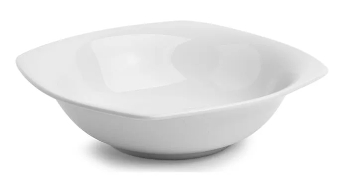 Miska na polievku, porcelán, hranatá , 17 cm, 6 ks, ROTBERG, "Quadrate", biela 2