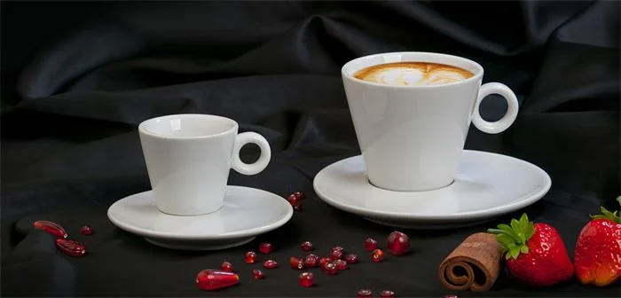 Cappuccino šálka + podšálka, 220 ml, biela, "CoffeeTime" 2