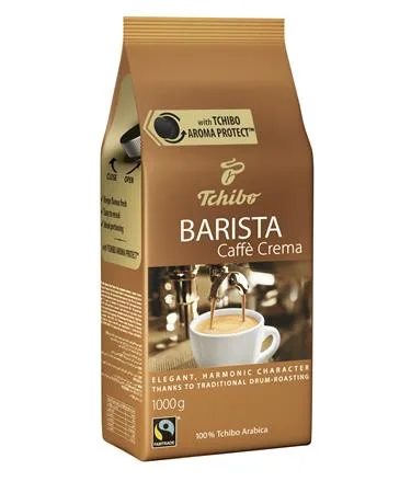 Káva, pražená, zrnková, 1000 g, TCHIBO "Barista Caffé Crema" 2