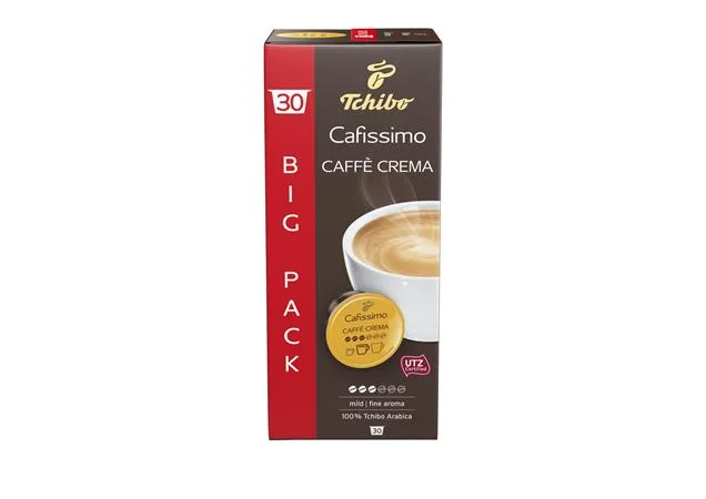 Kávové kapsule, 30 ks, TCHIBO "Cafissimo Caffé Crema Fine" 3
