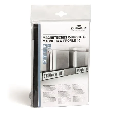 Skenovací pásik, 30 mm, magnetický, C-Profil, DURABLE, čierna 3