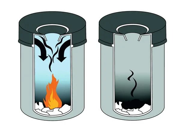 Odpadkový kôš, ohňovzdorný, kovový, okrúhly, DURABLE "Safe", čierna 2