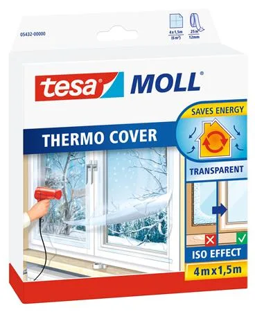 Samolepiaca termofólia do okna, 1,5 m x 4 m, TESA "tesamoll®" 2