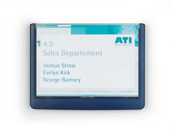 Informačná tabuľka, 149x105,5 mm, DURABLE "CLICK SIGN", modrá 2