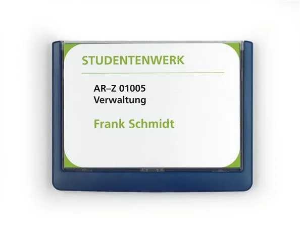 Informačná tabuľka, 149x105,5 mm, DURABLE "CLICK SIGN", modrá 4