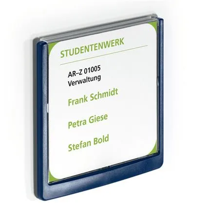 Informačná tabuľka, 149x148,5 mm, DURABLE "CLICK SIGN", modrá 3