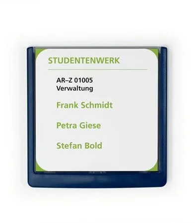 Informačná tabuľka, 149x148,5 mm, DURABLE "CLICK SIGN", modrá 4