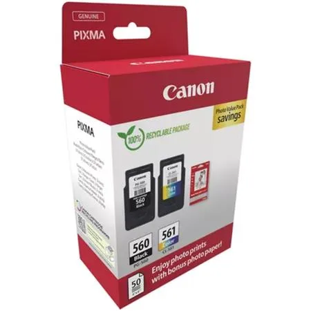 PG560/CL561 multipack do PIXMA TS5350 tlačiarní, CANON, čierna + farebná, 2*180 strán 2