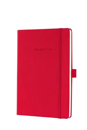 Zápisník, exkluzívny, A5, štvorčekový, 97 strán, tvrdá obálka, SIGEL "Conceptum", červená 5