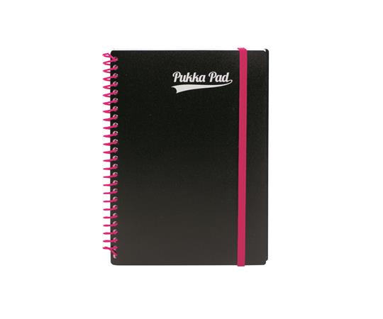 Špirálový zošit, A5, linajkový, 100 listov, PUKKA PAD, "Neon notepad" 2