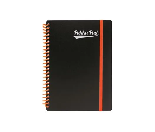 Špirálový zošit, A5, linajkový, 100 listov, PUKKA PAD, "Neon notepad" 3
