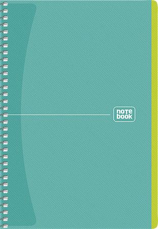 Špirálový zošit, A5, štvorčekový, 80 listov, SHKOLYARYK "Notebook",  mix 4