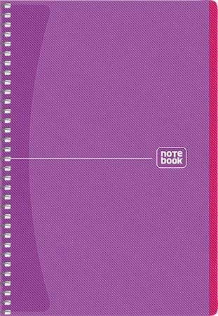 Špirálový zošit, A5, štvorčekový, 80 listov, SHKOLYARYK "Notebook",  mix 6
