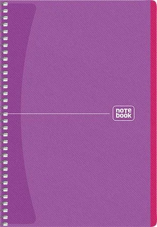 Špirálový zošit, A5, štvorčekový, 80 listov, SHKOLYARYK "Notebook",  mix 6