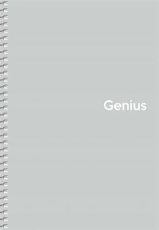 Špirálový zošit, štvorčekový, A5, 80 listov, PP obal, SHKOLYARYK "Genius Pastel", mix 4
