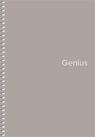 Špirálový zošit, štvorčekový, A5, 80 listov, PP obal, SHKOLYARYK "Genius", mix 4