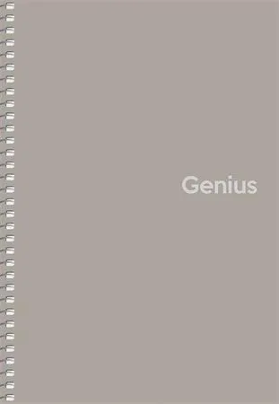 Špirálový zošit, štvorčekový, A5, 80 listov, PP obal, SHKOLYARYK "Genius", mix 4