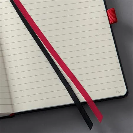 Zápisník, exkluzívny, A4, linajkový, 97 strán, tvrdá obálka, SIGEL "Conceptum Red Edition", čierno-červená 2