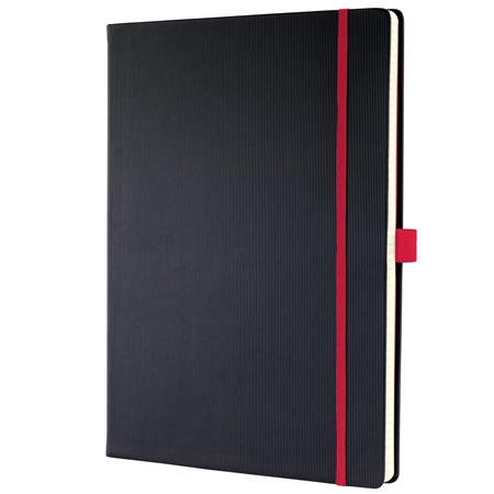 Zápisník, exkluzívny, A4, linajkový, 97 strán, tvrdá obálka, SIGEL "Conceptum Red Edition", čierno-červená 6