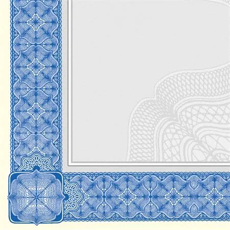 Predtlačený papier, A4, 185 g, SIGEL "Diplom", modrý 2
