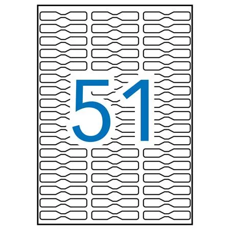 Etikety, 45x8 mm, odstrániteľné, na šperky, na liste formátu A5, APLI, 765 etikiet/bal 3