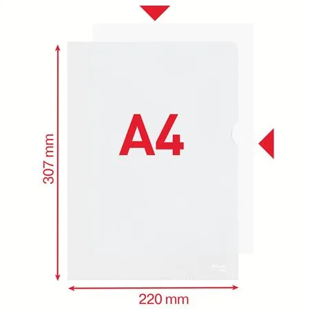 Obal, "L", A4, 115 mikr., drsný povrch, ESSELTE "Standard" 5