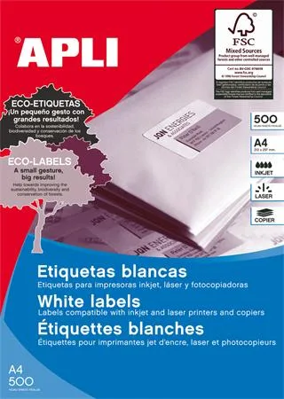 Etikety, univerzálne, 70x37 mm, APLI, 12000 etikiet/bal 2