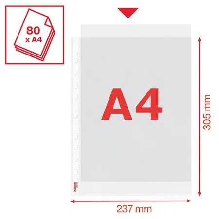 Euroobal, A4 maxi, 120 mikr., drsný povrch, ESSELTE "Maxi" 5
