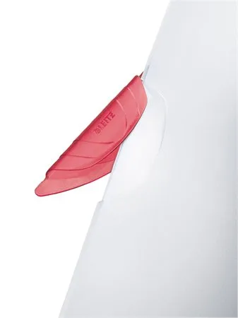 Rýchloviazač, s klipom, PP, A4, LEITZ "ColorClip Magic", červený 3