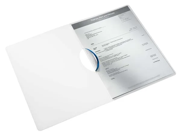 Rýchloviazač s klipom, PP, A4, LEITZ "Wow ColorClip", modrý 2