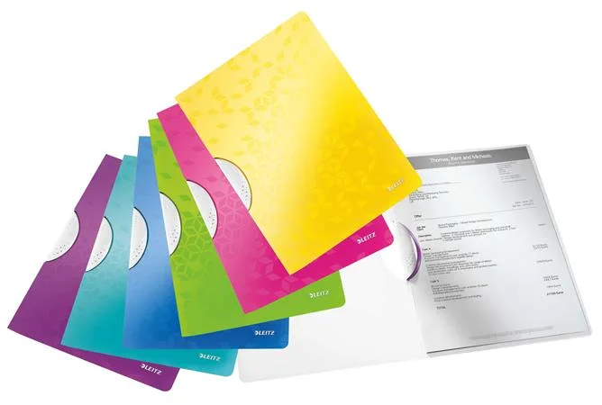 Rýchloviazač s klipom, PP, A4, LEITZ "Wow ColorClip", čierna 3