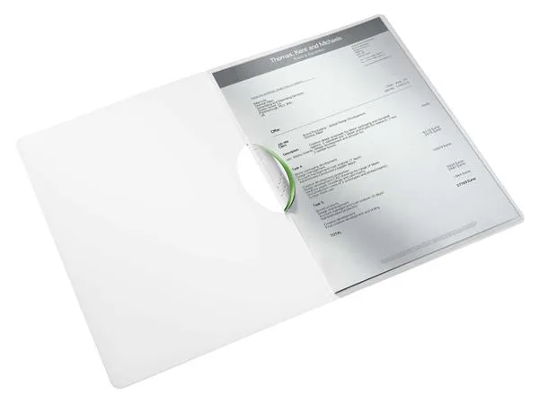 Rýchloviazač s klipom, PP, A4, LEITZ "Wow ColorClip", zelená 2
