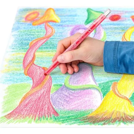 Voskovky, vysúvateľné, STAEDTLER "Noris 221", 12 rôznych farieb 3