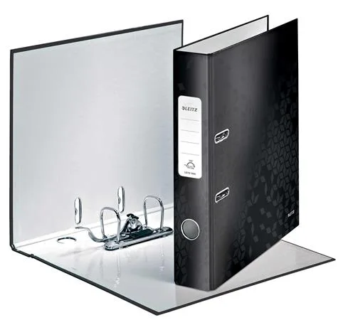 Pákový šanón, 52 mm, A4, kartón, LEITZ "180 Wow", čierna 4