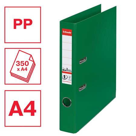 Pákový šanón, 50 mm, A4, PP/PP, s ochranným spodným kovaním, ESSELTE "Standard", zelený 2