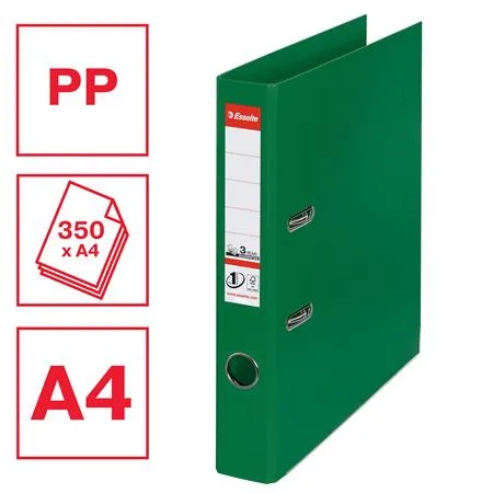 Pákový šanón, 50 mm, A4, PP/PP, s ochranným spodným kovaním, ESSELTE "Standard", zelený 2