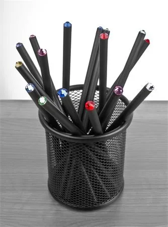 Ceruzky, v stojane, s rôznofarebnými krištáľmi, "MADE WITH SWAROVSKI ELEMENTS", 50 ks/bal 2