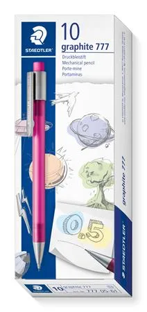 Mikroceruzka, 0,5 mm, STAEDTLER "Graphite 777", magenta 2