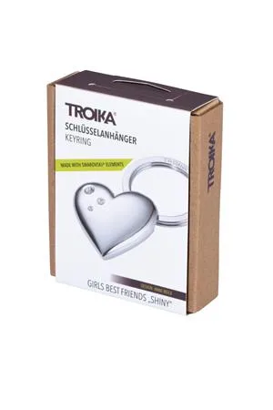 Kľúčenka, so SWAROVSKI® krištáľmi, TROIKA, "Girls best friends" Shiny 4