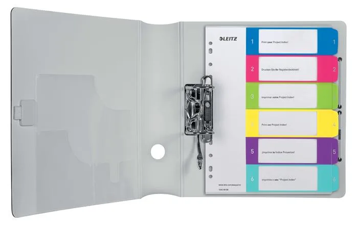Register, plastový, A4 Maxi, 1-6, LEITZ "Wow" 3