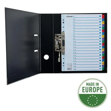 Register, kartón, A4, 1-20, ESSELTE "Mylar" 3