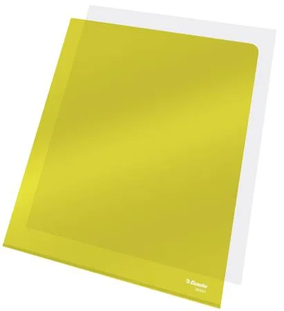 Obal "L", A4, 150 mikr., číry povrch, ESSELTE "Luxus", žltý 3