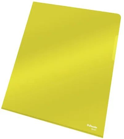 Obal "L", A4, 150 mikr., číry povrch, ESSELTE "Luxus", žltý 6