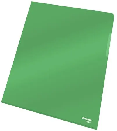Obal "L", A4, 150 mikr., číry povrch, ESSELTE "Luxus", zelený 6